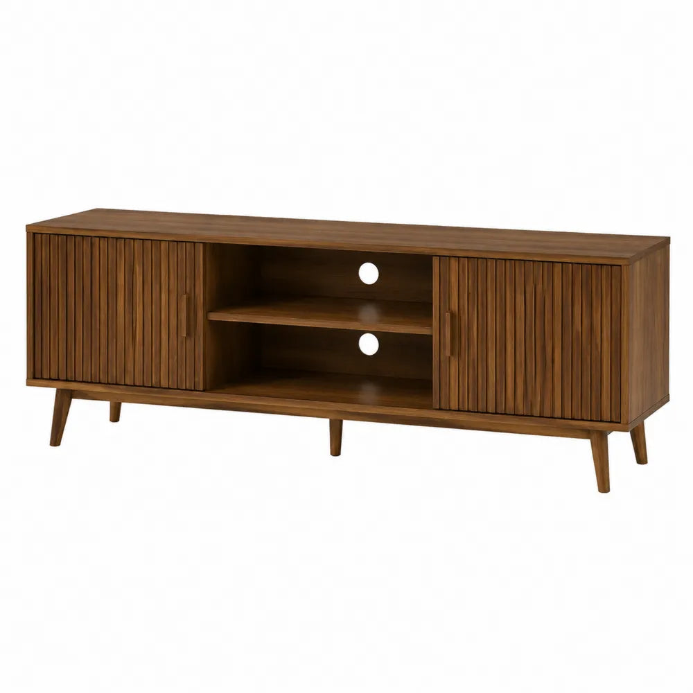 Mueble para TV de Madera de Acacia Marrón 150 cm