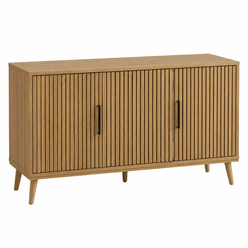 Aparador de madera de roble maciza 120x40x80cm