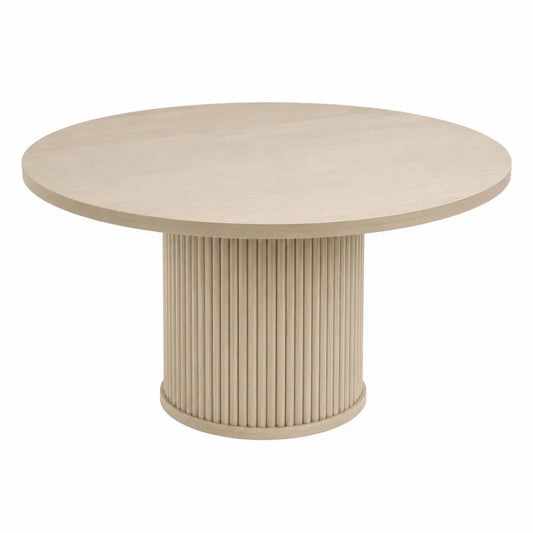 Mesa de comedor redonda de madera de roble ø120 cm