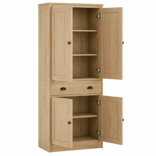Armario de madera de roble con almacenamiento 180 cm