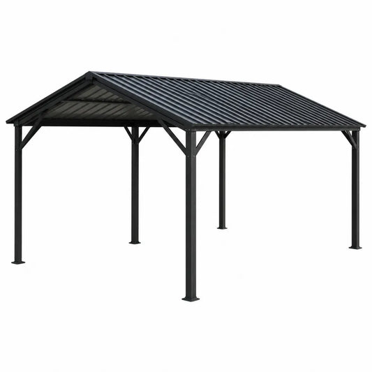 Pérgola de Metal Negro 300x400 cm